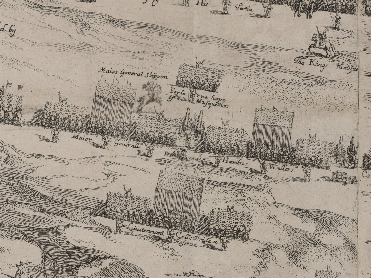 Beschreibung der Armeen zu Pferd und zu Fuß Seiner Majestät und Sir Thomas Fairfax; der vierzehnte Juni 1645 von Robert Streater or Streeter