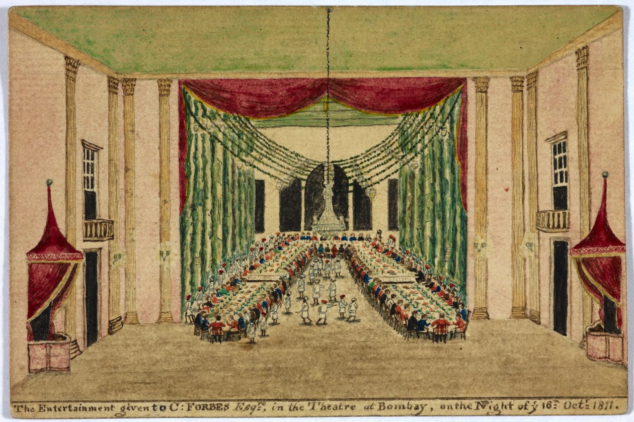 Die Unterhaltung, die Herrn C. Forbes im Theater in Bombay in der Nacht des 16. Oktober 1811 gegeben wurde. von Robert Temple