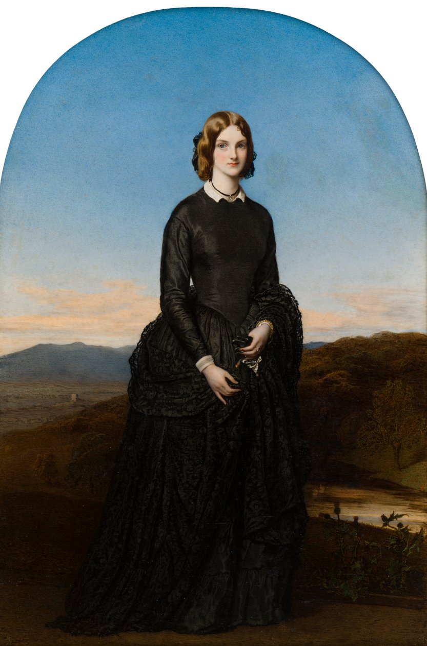 Porträt der Hon. Selina Weld Forester, Viscountess Newport und später Countess of Bradford (1819-1894), c.1840-70 von Robert Thorburn