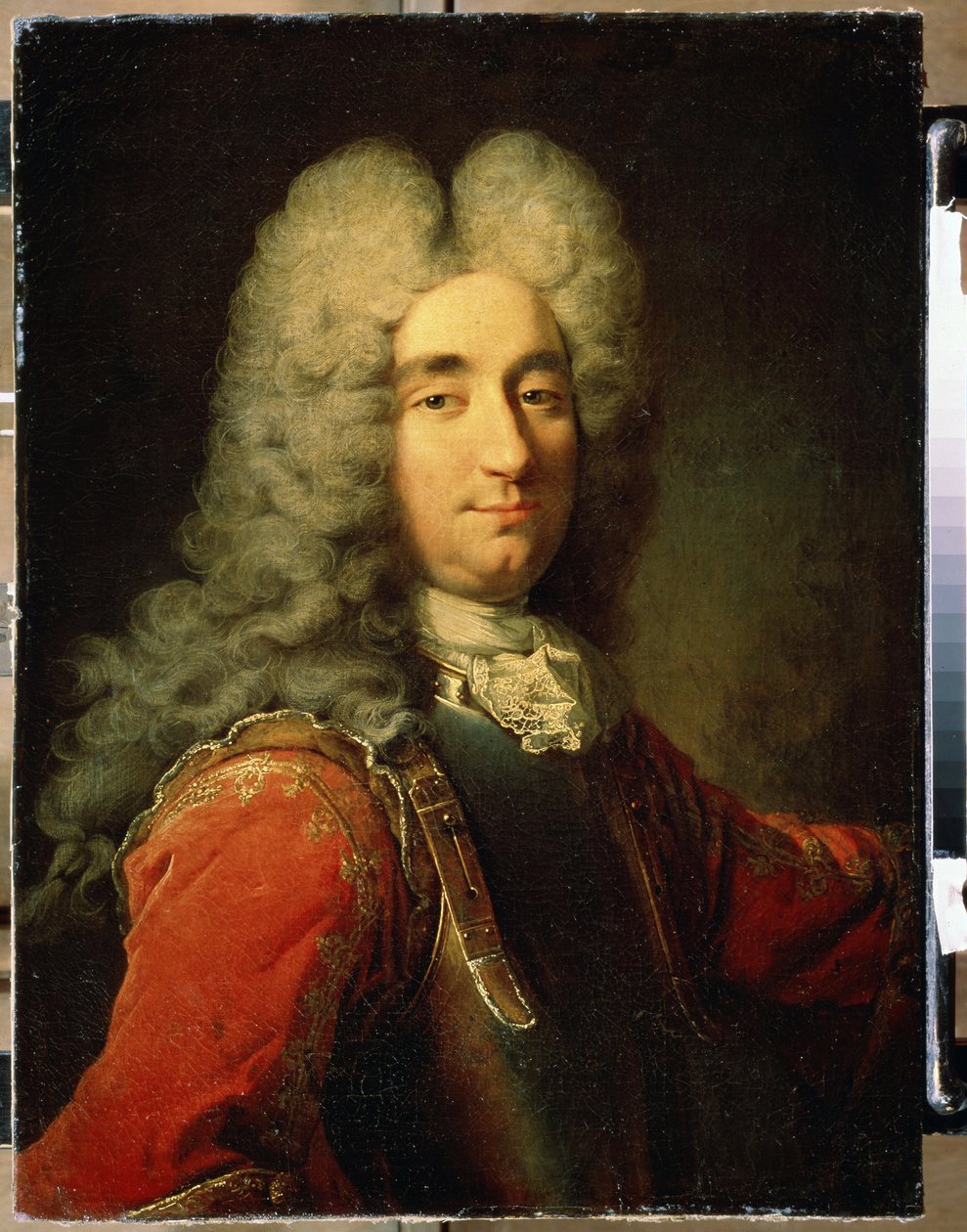 Porträt eines Mannes. Gemälde von Robert Tournieres (1667-1752). Öl auf Leinwand, Maße: 75 x 55 cm von Robert Tournieres