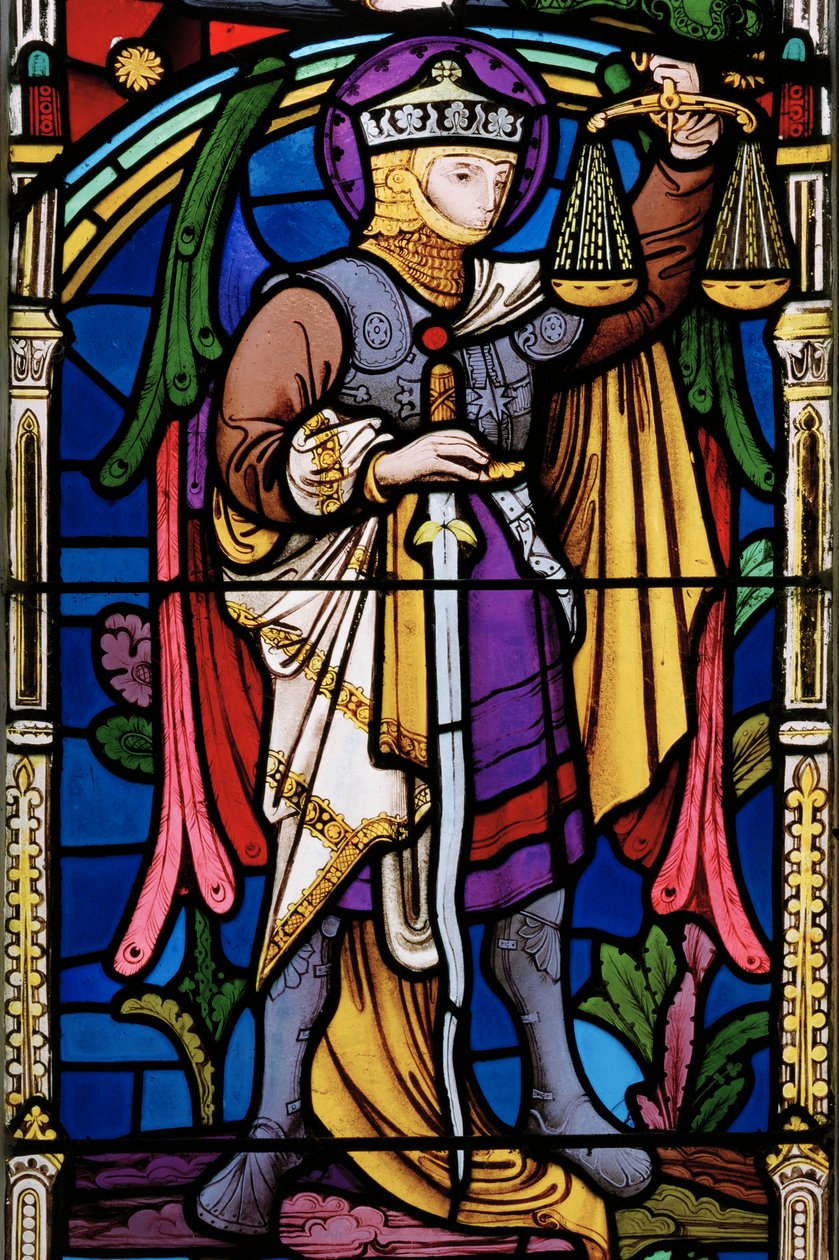 Das Jüngste Gericht (Detail, Der Seelenwäger) von Robert Turnill Bayne