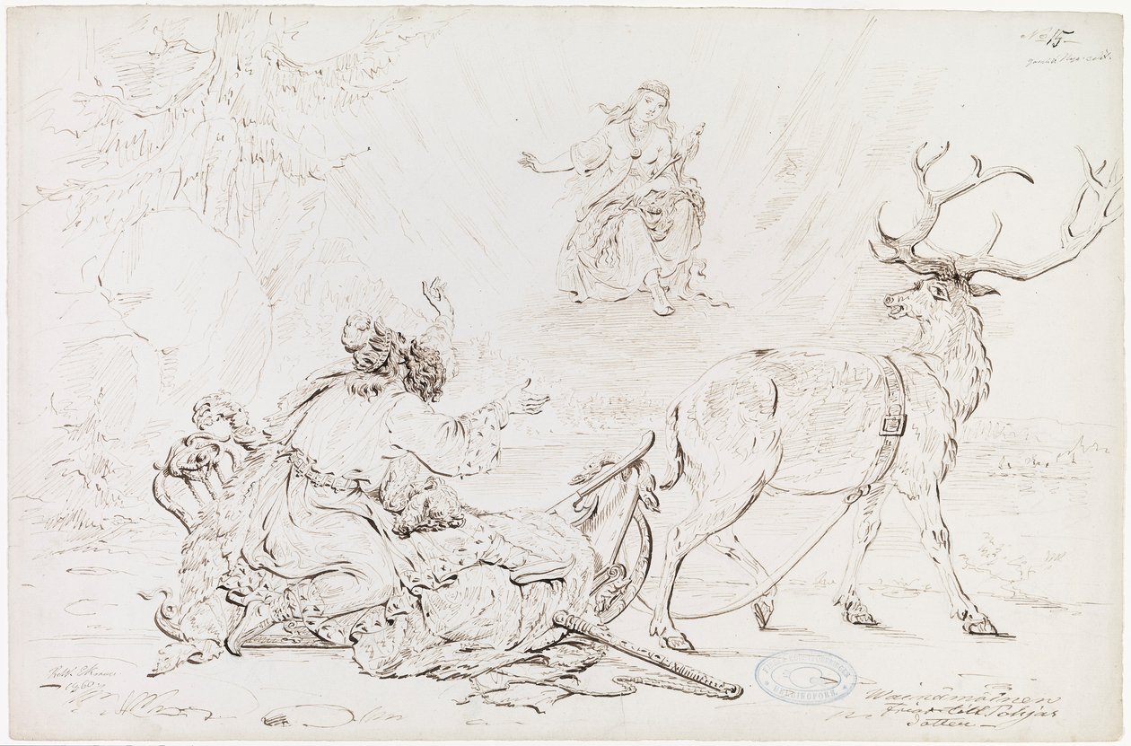 Väinämöinen und die Jungfrau von Pohjola von Robert Wilhelm Ekman