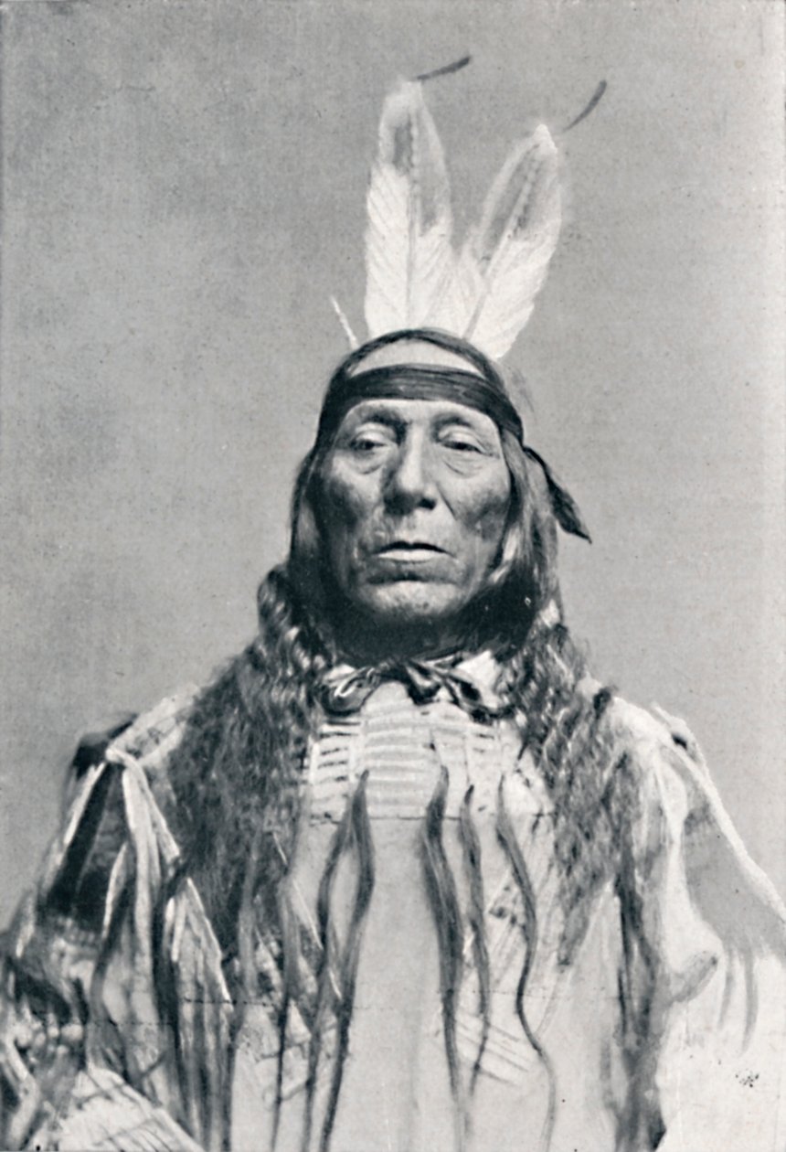 Frontalansicht eines Sioux-Indianers, 1912 von Robert Wilson Shufeldt