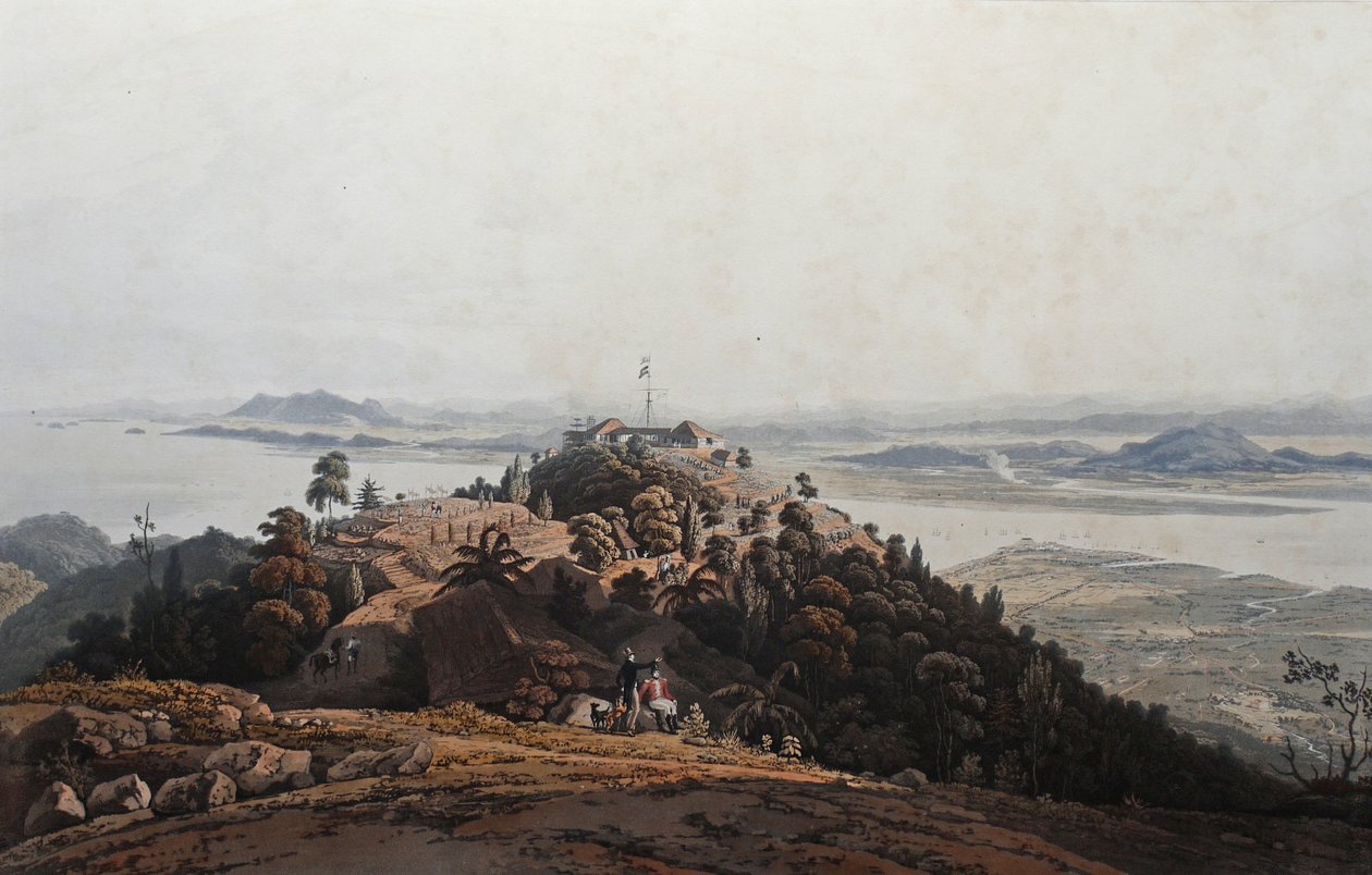 Blick vom Genesungsbungalow, Prinz von Wales Insel, um 1820 von Robert of the Bengal Engineers (after) Smith