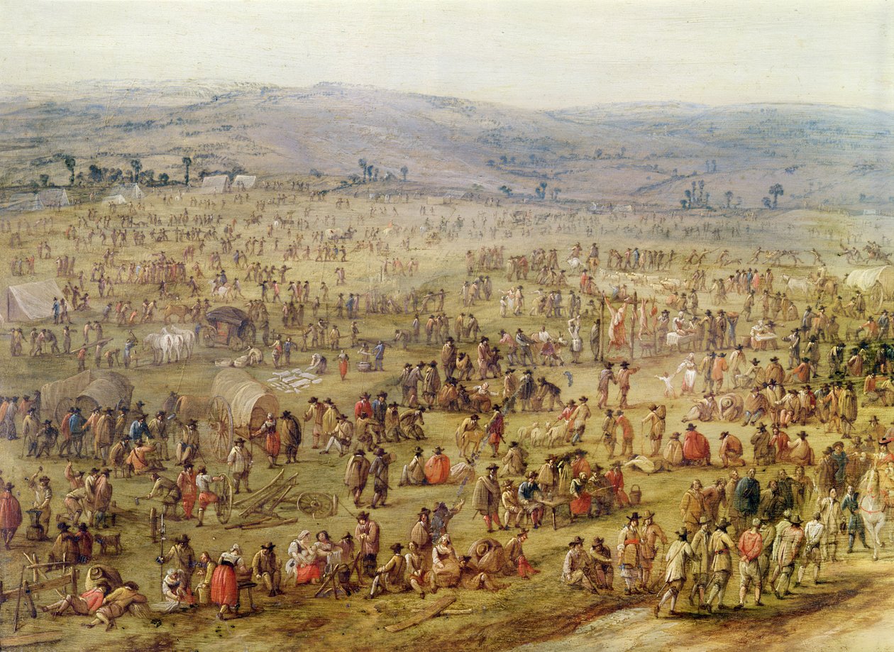 Militärlager (Detail) von Robert van den Hoecke
