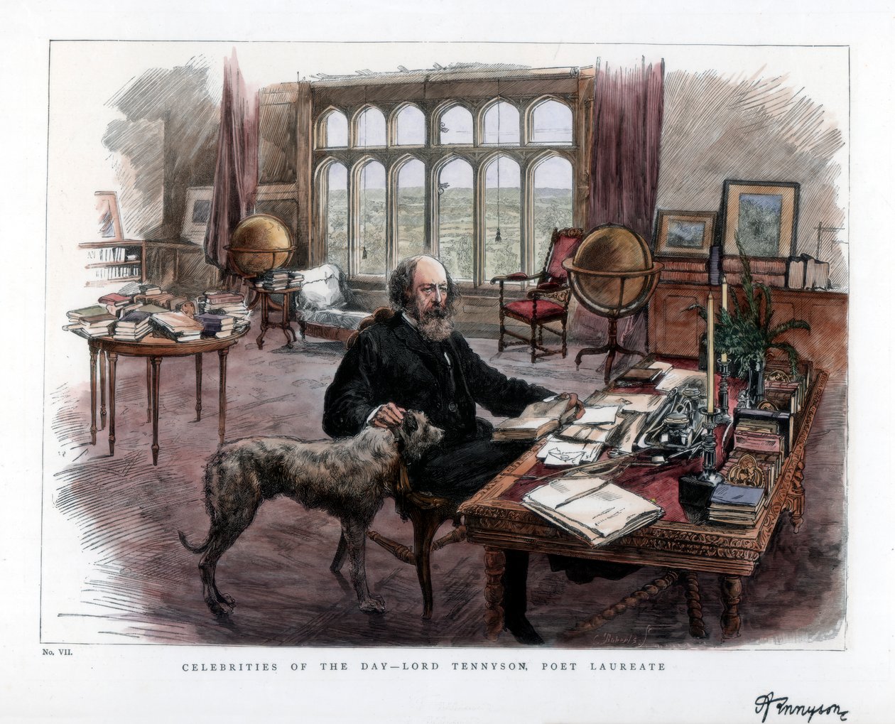 Alfred Lord Tennyson 1809-1892, Dichterfürst, 1884 von Roberts