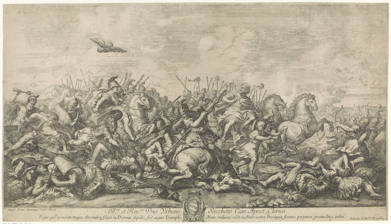 Kampf zwischen Alexander dem Großen und Darius III von Robertus de Mol