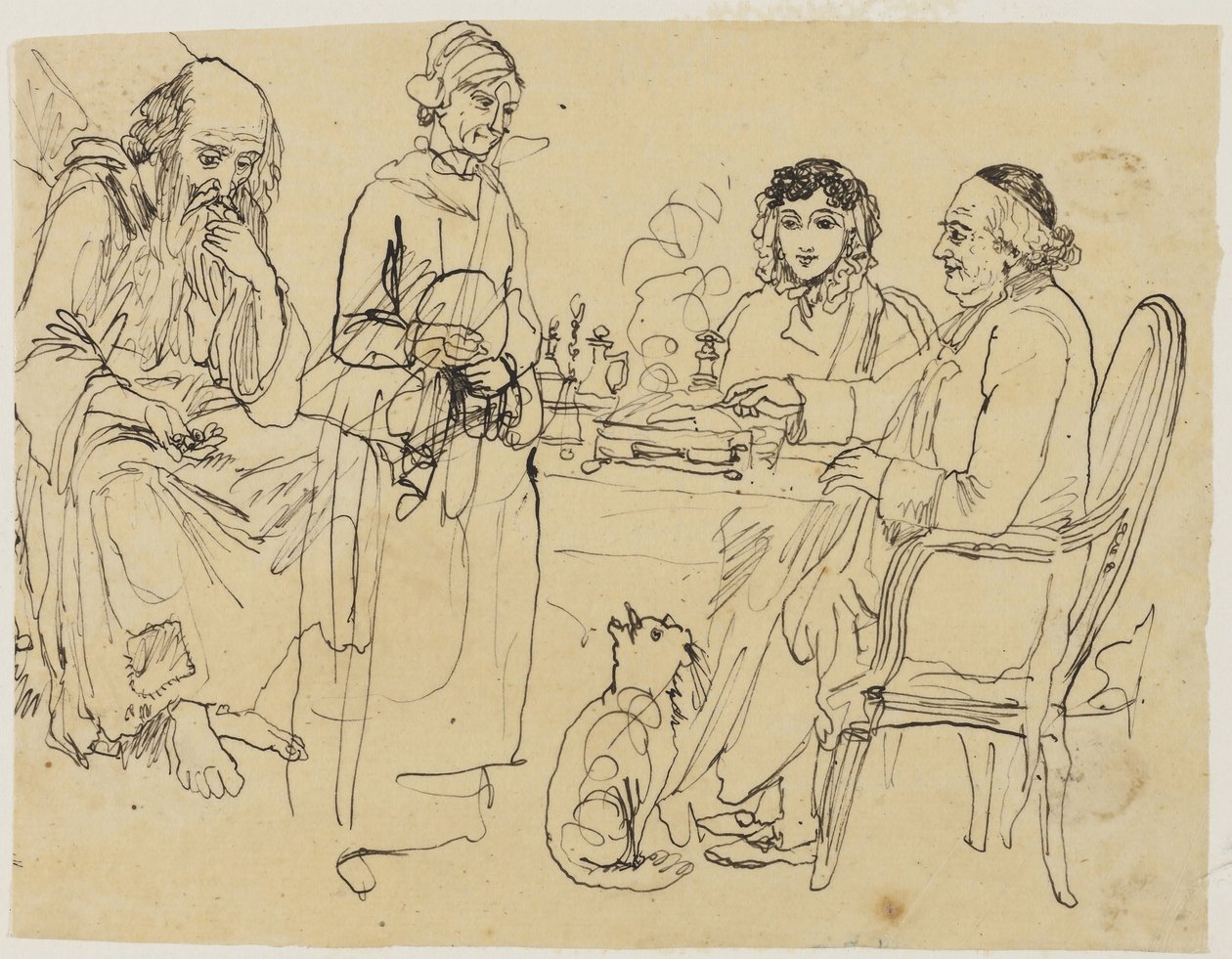 Almosen für die Armen von Rodolphe Bresdin