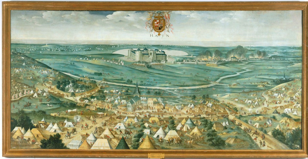 Feuer in der Stadt Hayn. 10014232 von Rodrigo de Holanda