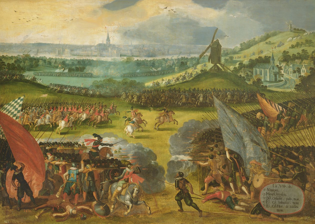 Schlacht von Nijmegen (Krieg gegen Frankreich 1556-1558) von Rodrigo of Holland