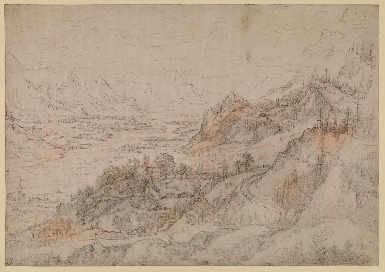 Berglandschaft - Inntal in Tirol, 1607 von Roelandt Jacobsz. Savery
