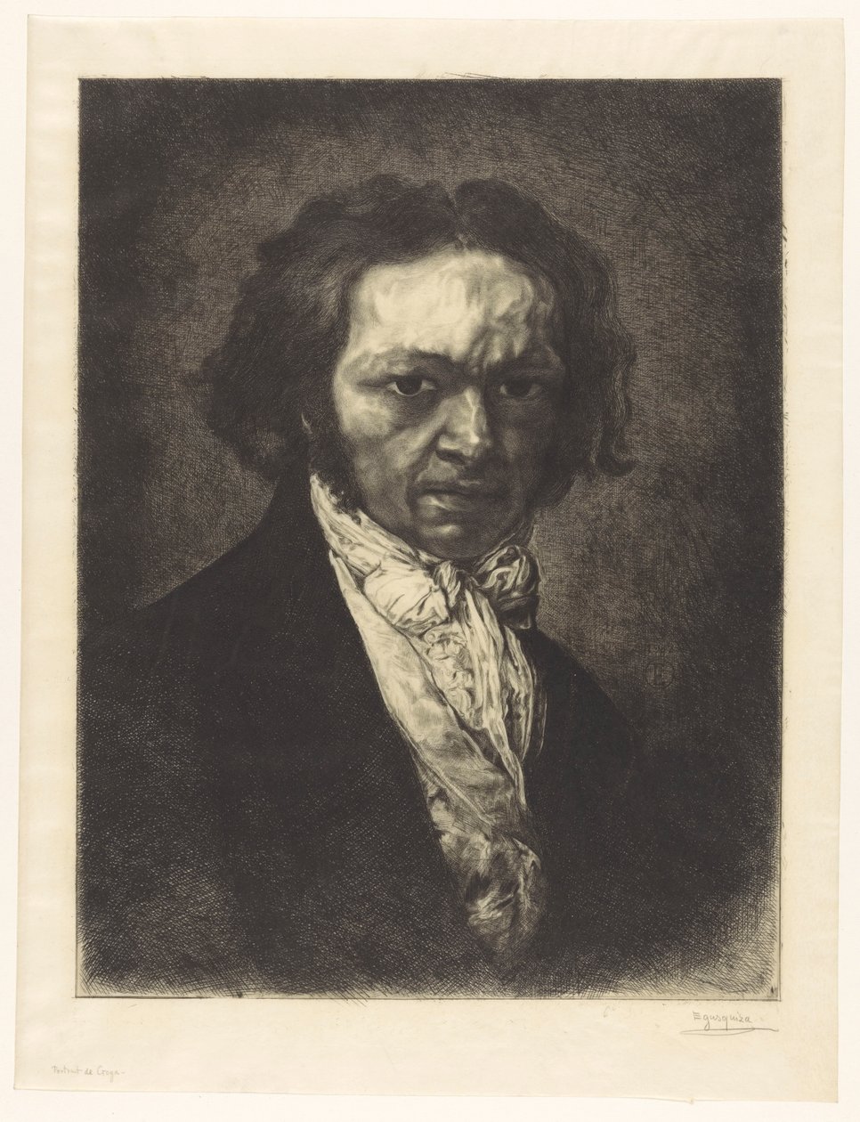 Porträt des Künstlers Francisco de Goya von Rogelio de Egusquiza
