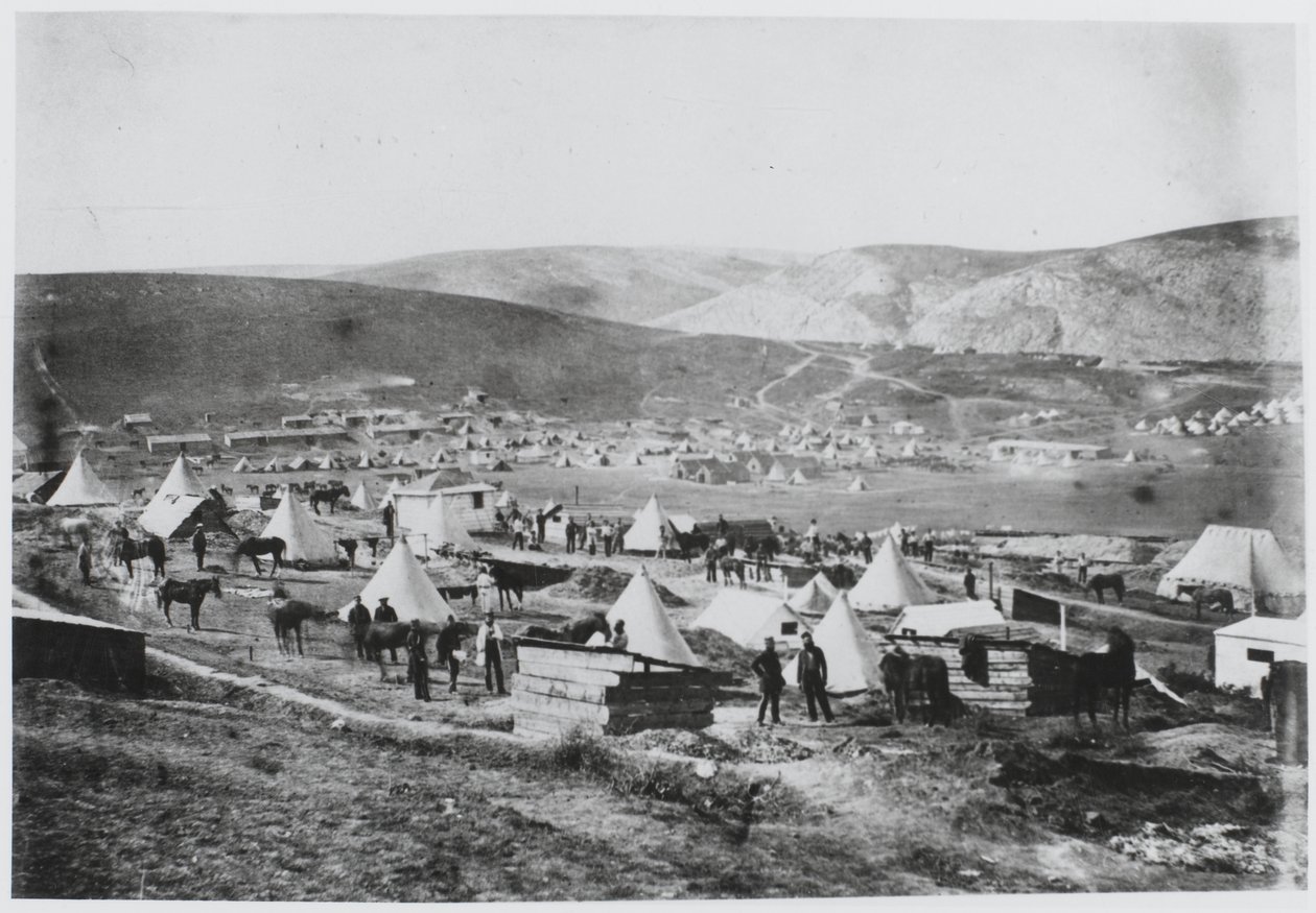 Lager der 4. (The Queen’s Own Light) Dragoner von Roger Fenton