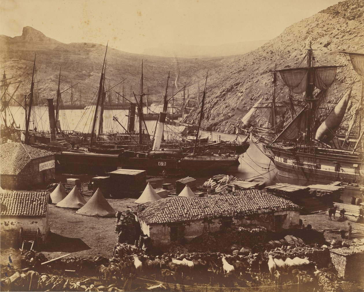 Kosakenbucht, Balaklawa von Roger Fenton