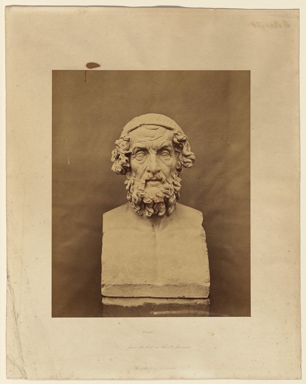 Homer, nach der Büste im British Museum von Roger Fenton