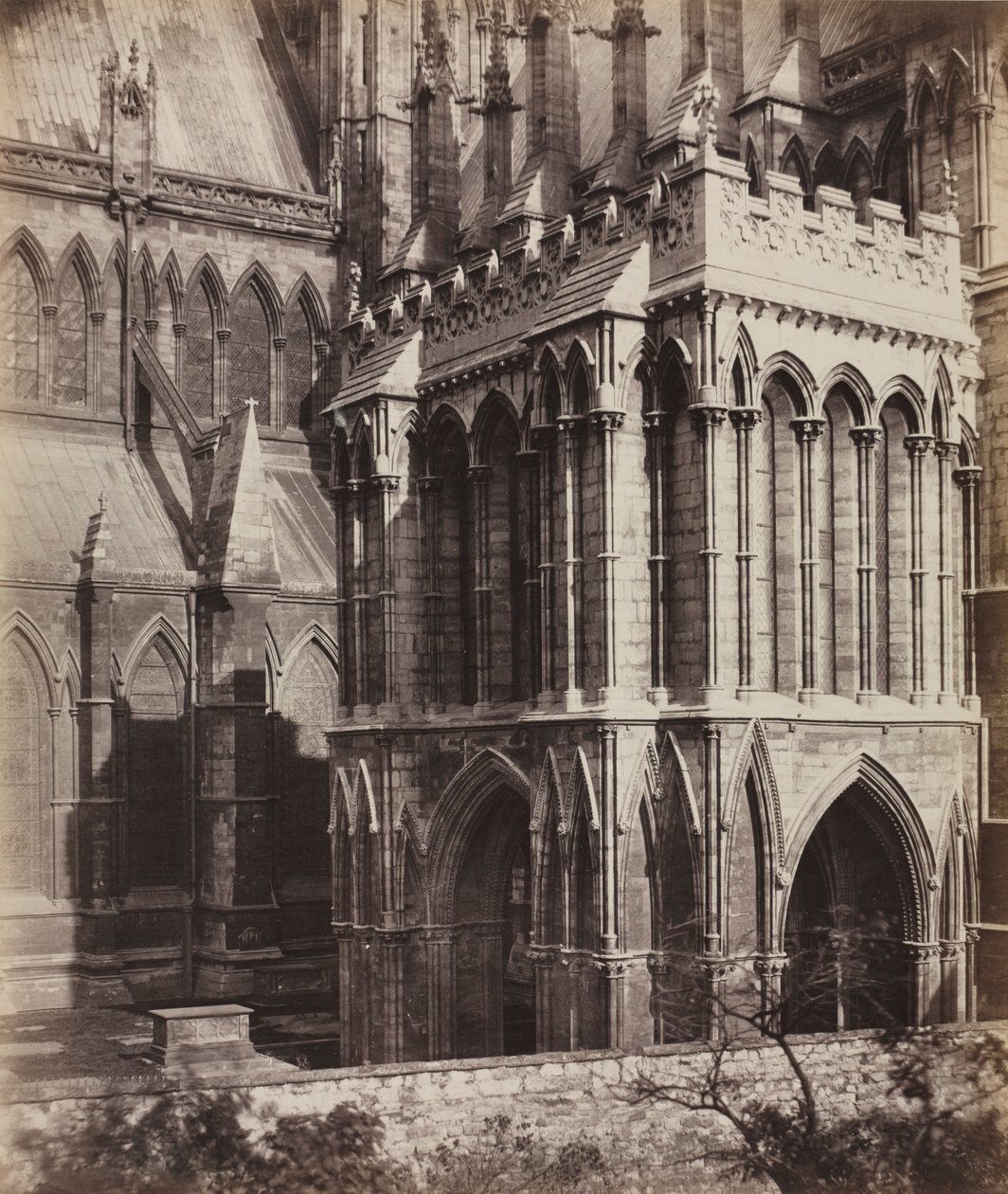 Lincoln Cathedral: Die Galiläa-Vorhalle, ca. 1857 von Roger Fenton