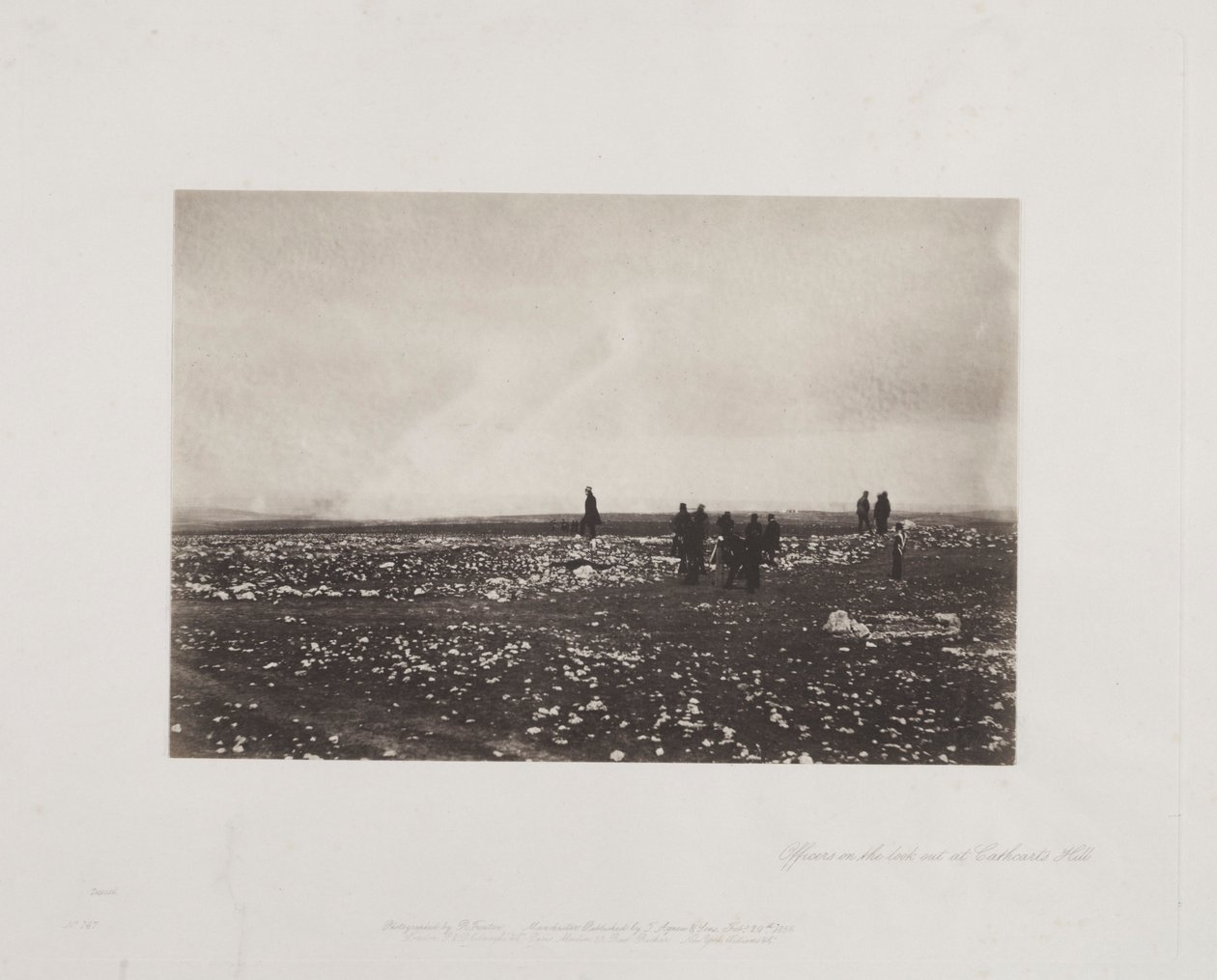 Offiziere auf der Ausschau am Cathcarts Hill, 1855 von Roger Fenton