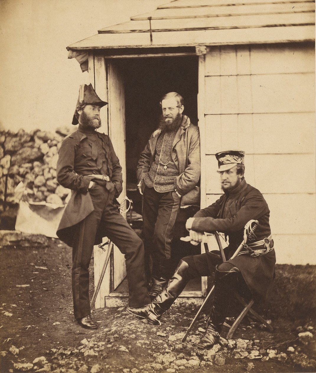 Offiziere im Stab von Generalleutnant Sir G. Brown von Roger Fenton