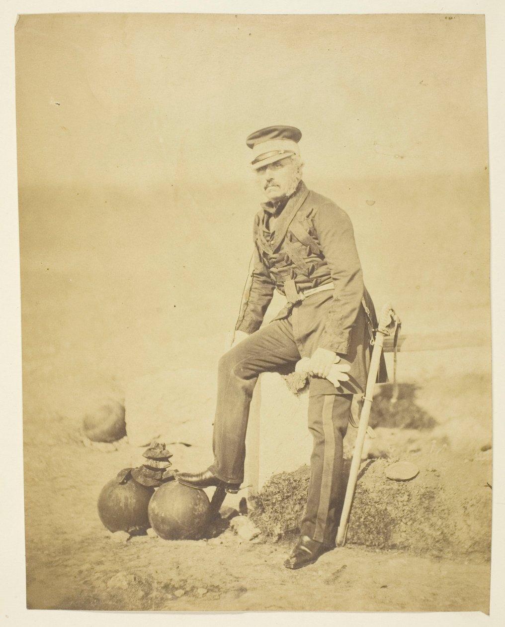 Sir Henry William Barnard (1799-1857), General, Stabschef; Aufgenommen auf der Krim von Roger Fenton