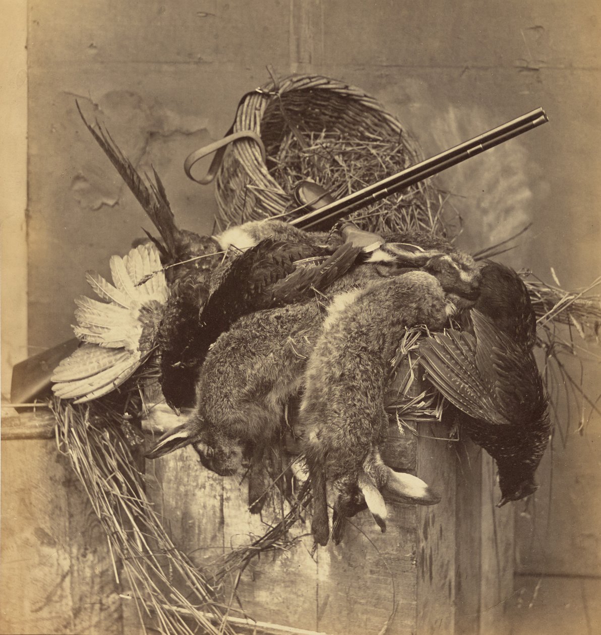 Stillleben mit Wild und Gewehr von Roger Fenton