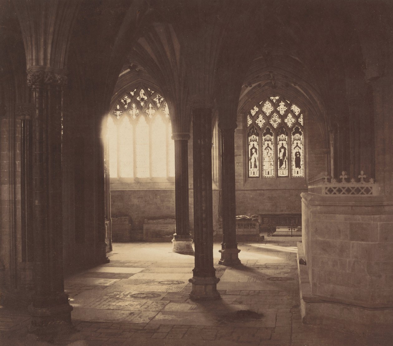 Wells Kathedrale, um 1857 von Roger Fenton
