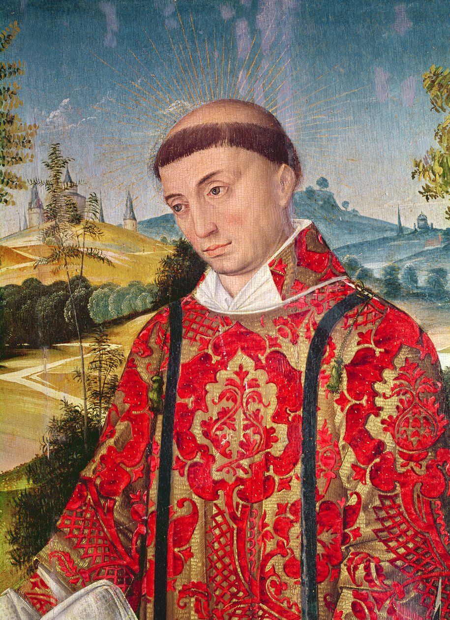 Heiliger Laurentius, 1460-66 (Detail) von Rogier van der Weyden