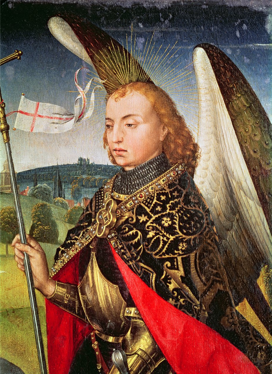 Erzengel Michael, 1460-66 (Detail) von Rogier van der Weyden