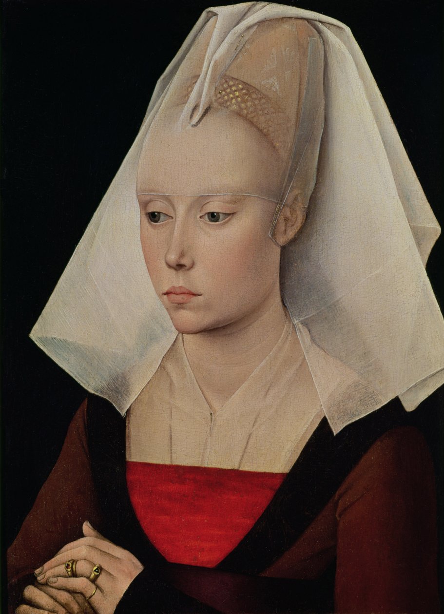 Porträt einer Dame, um 1450-60 von Rogier van der (workshop of) Weyden