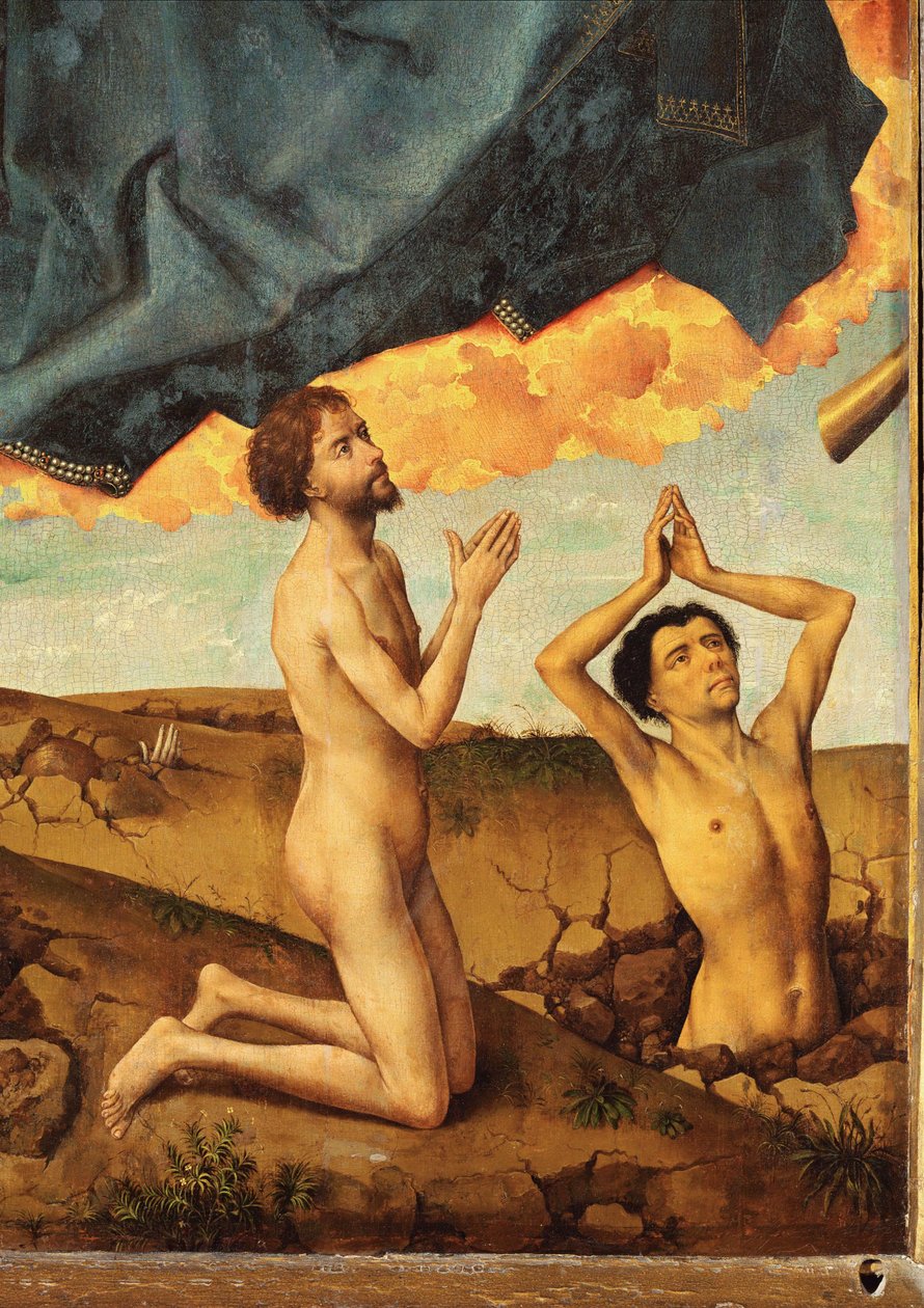 Altar des Jüngsten Gerichts: Auferstehung und Anbetung von Rogier van der Weyden