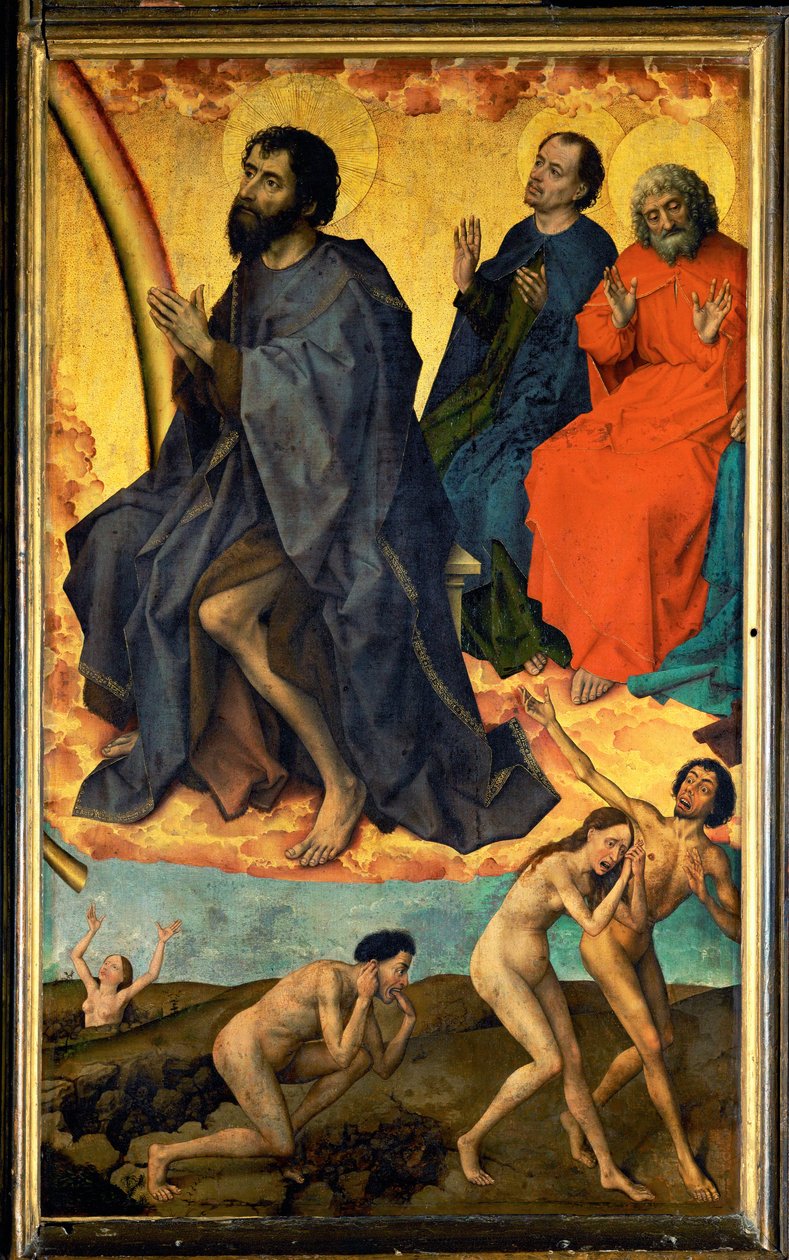 Altar des Jüngsten Gerichts: Johannes der Täufer und auferstehende Tote von Rogier van der Weyden