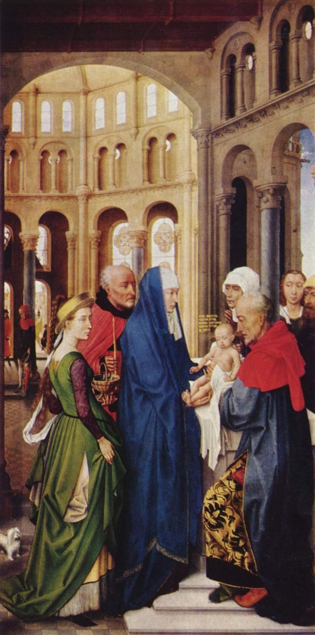 Columba-Altar: Darbringung im Tempel von Rogier van der Weyden