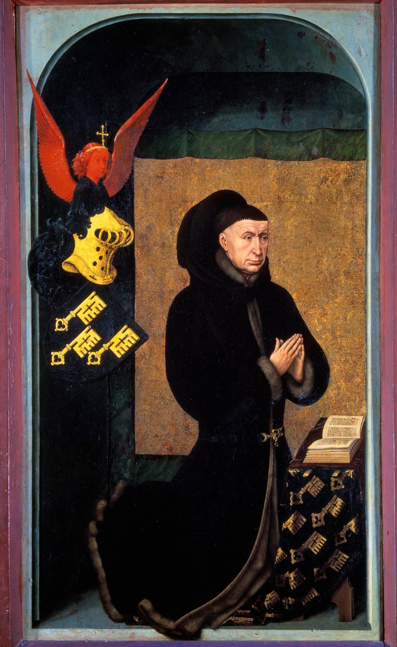 Porträt von Nicolas Rolin (1376-1461), Kanzler von Burgund unter Philippe Le Bon und Gründer der Hospices de Beaune im Jahr 1443 von Rogier van der Weyden