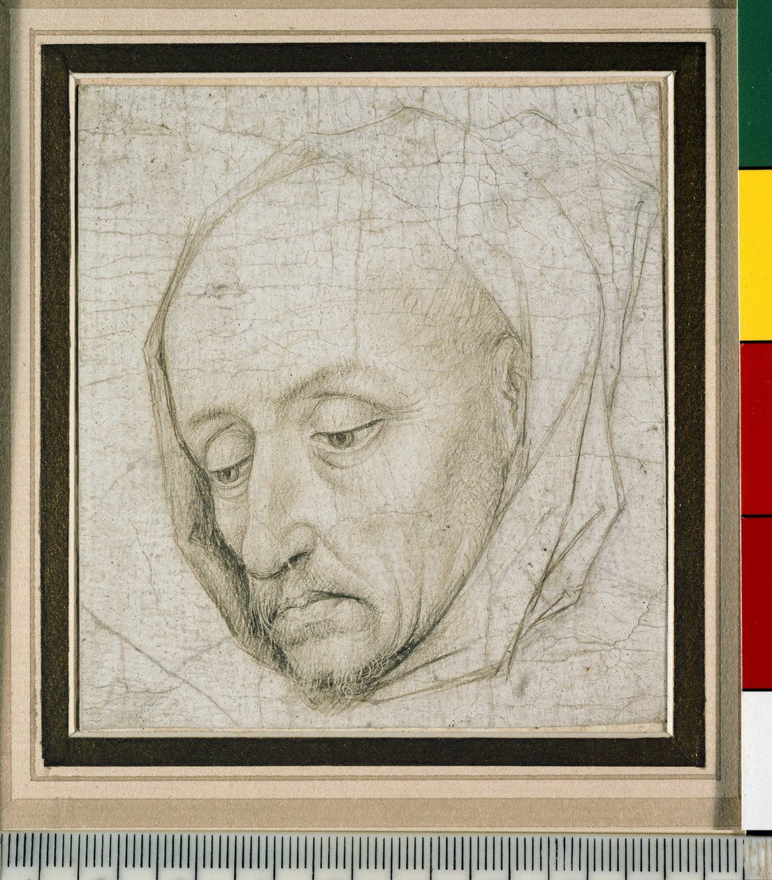 Studie des Kopfes eines alten Mannes, 15. Jahrhundert von Rogier van der Weyden