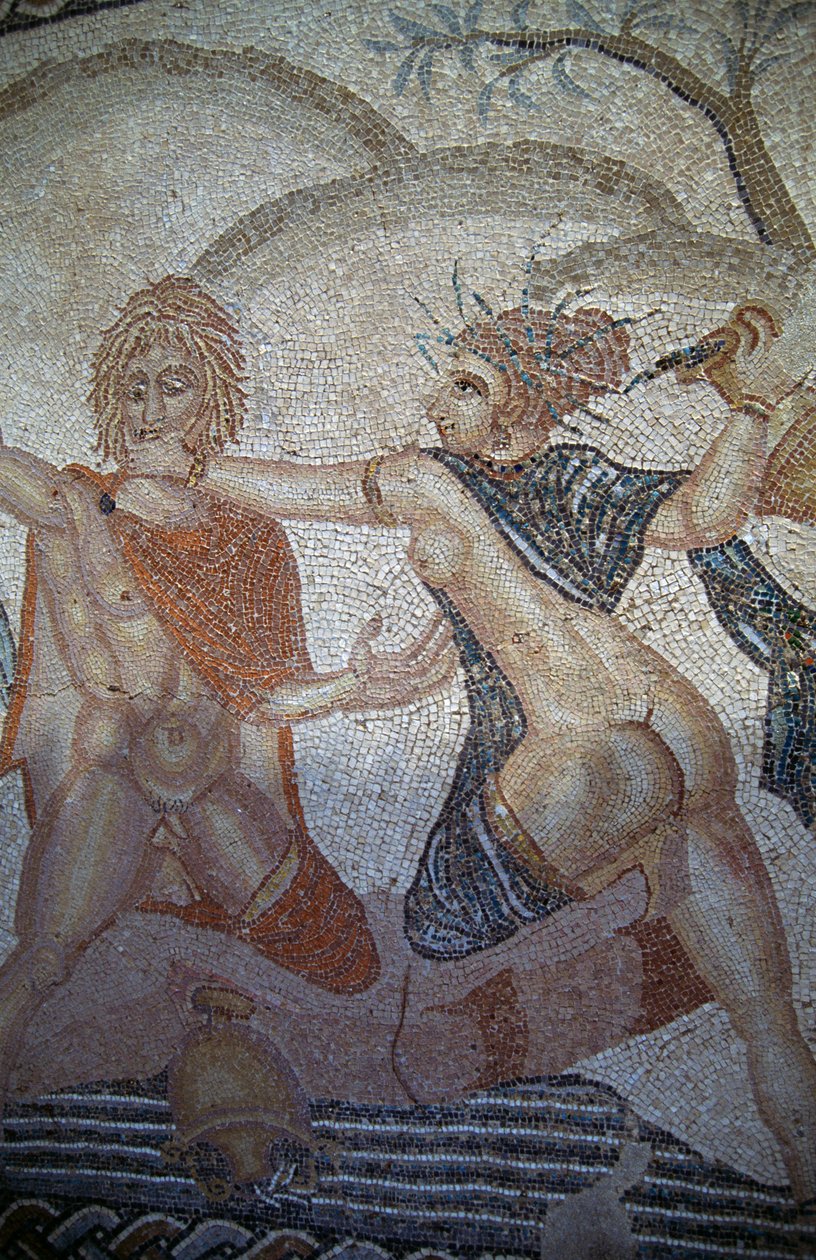 Entführung des Hylas durch Nymphen, Mosaik im Haus der Venus in der römischen Stadt Volubilis von Roman