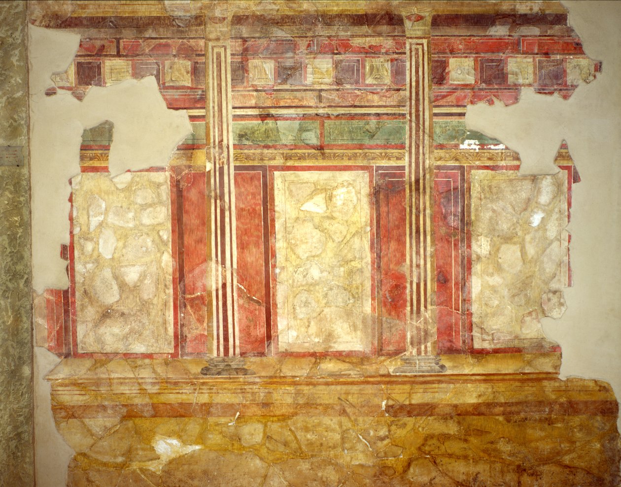 Dekoration aus dem Haus der Scalae Caci, Palatin-Hügel, Rom von Roman