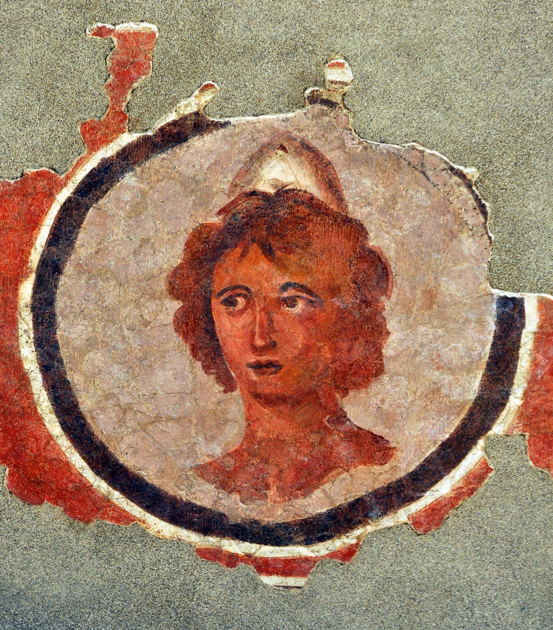 Kopf eines jungen Mannes, ca. 130-140 von Roman