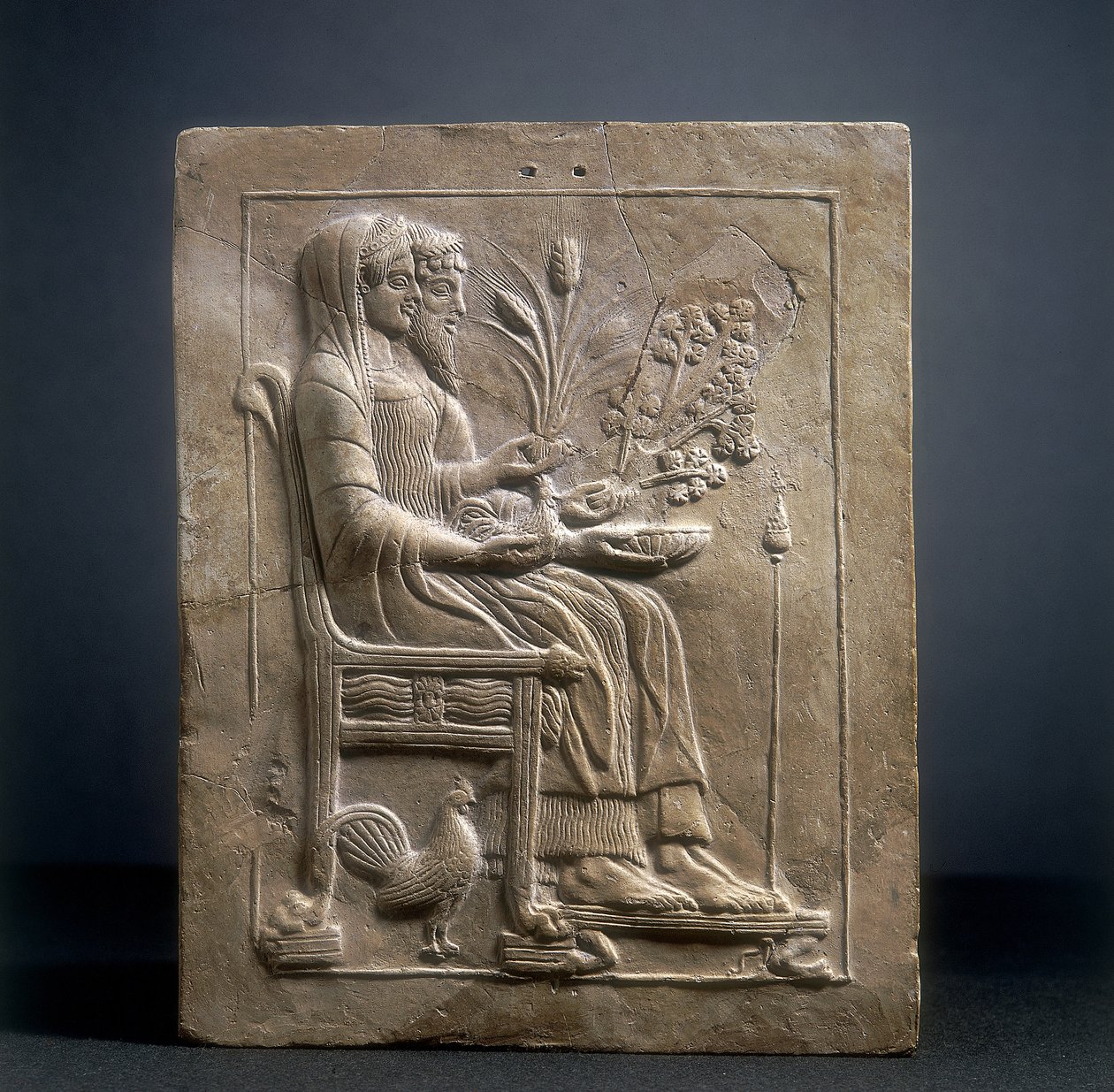 Pinax von Persephone und Pluto in Hades von Roman