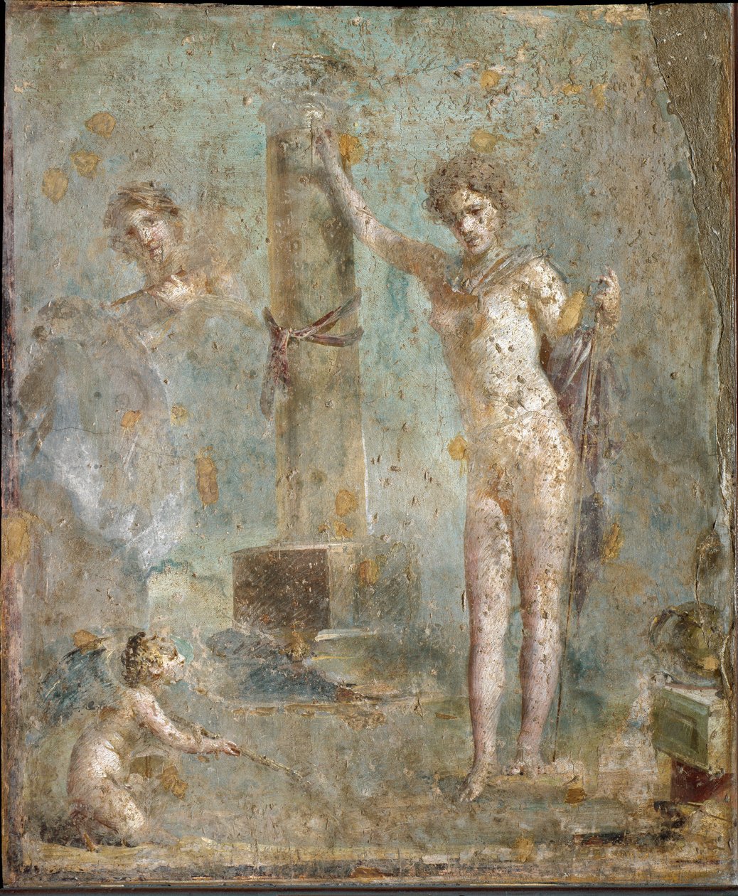 Römische Kunst: „Narziss“ (Fresko aus Pompeji) von Roman