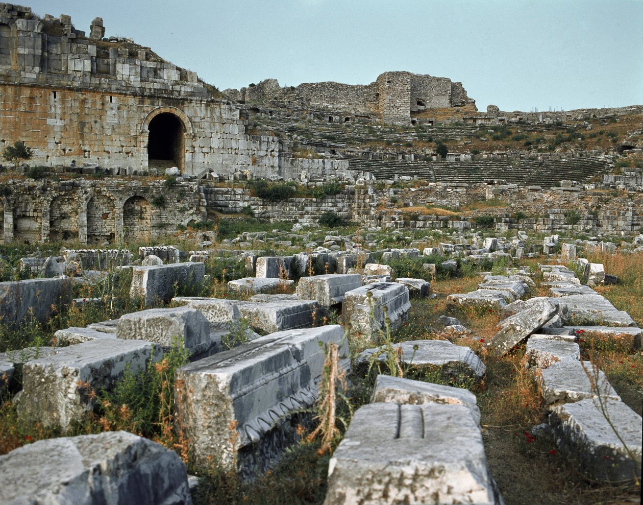 Römische Kunst, hellenistische Periode: das Theater von Milet. 2. Jahrhundert. Türkei von Roman