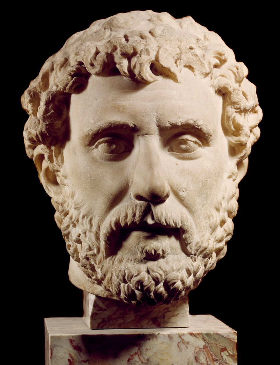 Büste des römischen Kaisers Antoninus Pius (138-161 n. Chr.) Paris, Louvre Museum von Roman