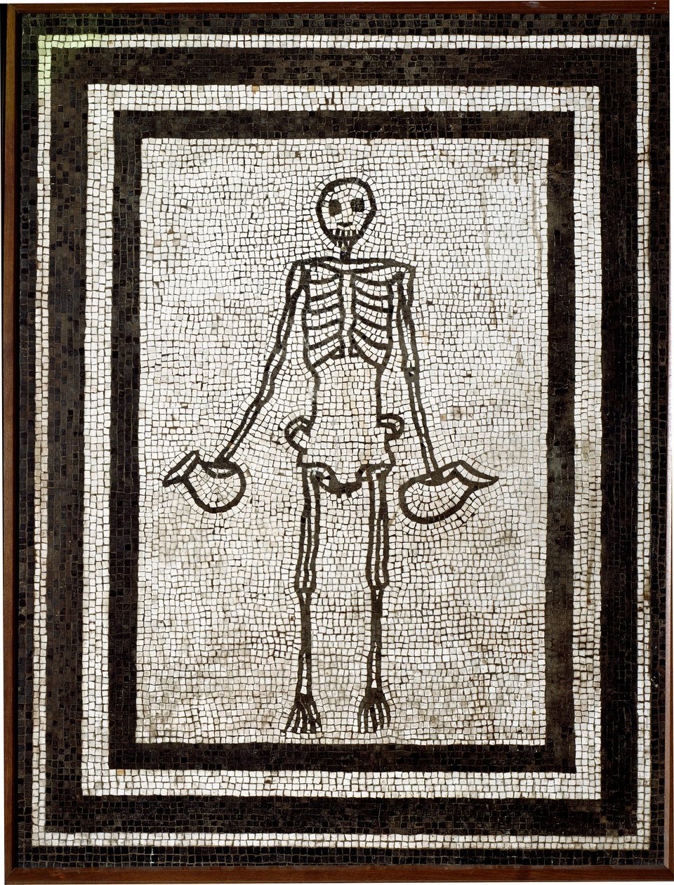 Römische Kunst: Skelett mit Askos von Roman