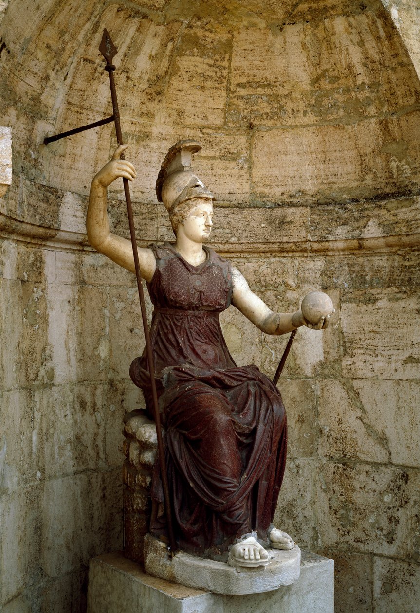 Römische Kunst: „Die Göttin Roma hebt das Universum in ihrer Hand“ von Roman