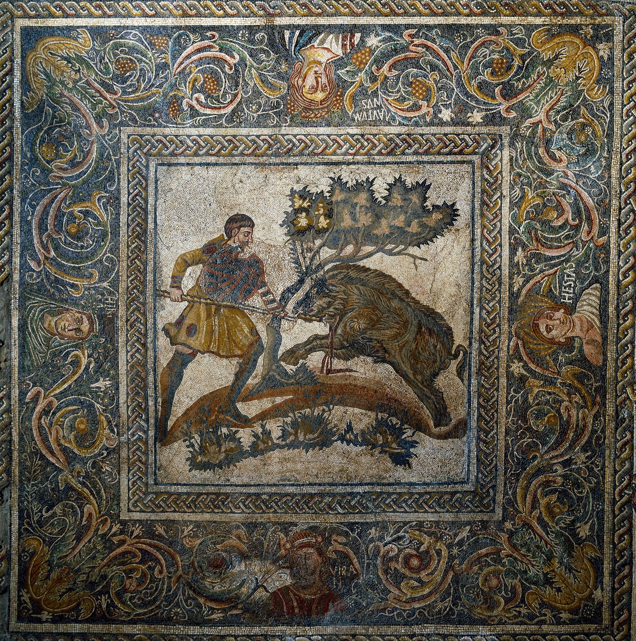 Römische Kunst: Wildschweinjagd von Roman