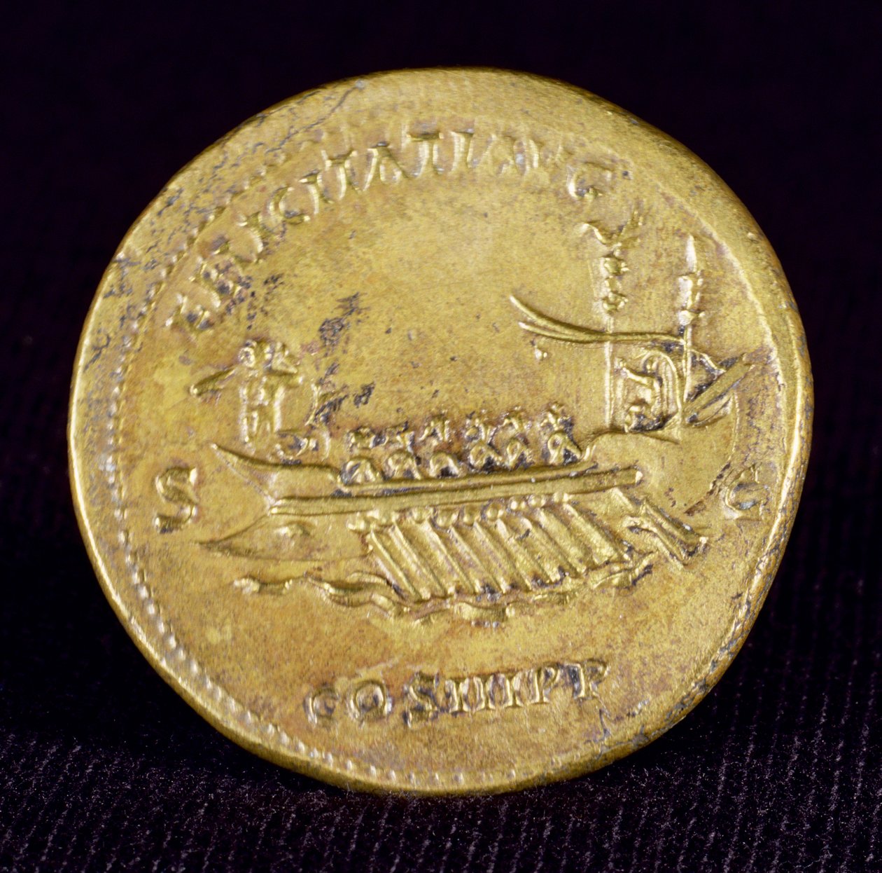 Sesterz von Kaiser Hadrian (76-138) aus Newcastle-Upon-Tyne, 132 n. Chr. von Roman