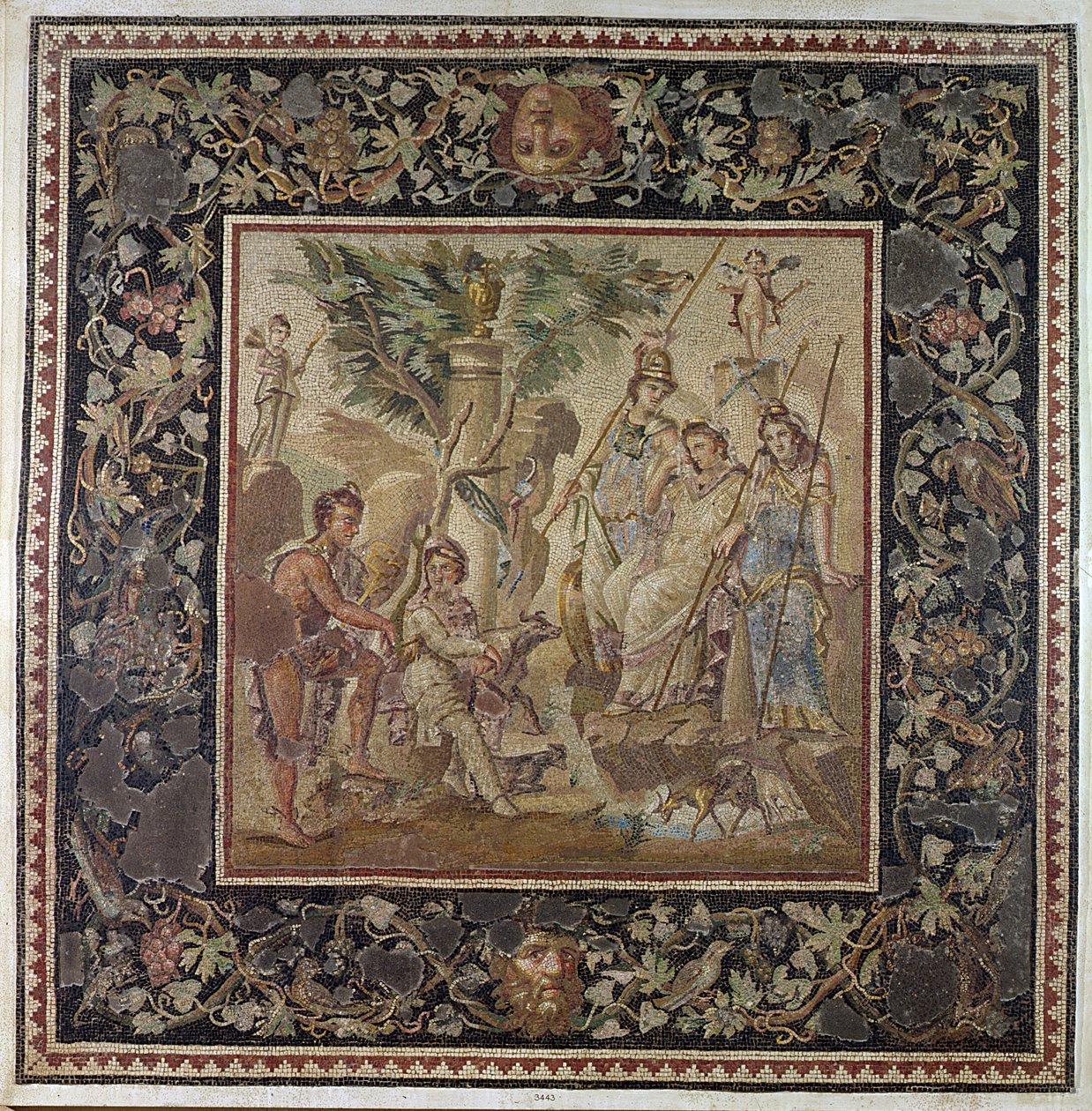 Das Urteil des Paris, aus dem Haus des Atriums, Antiochia, ca. 115 n. Chr. von Roman