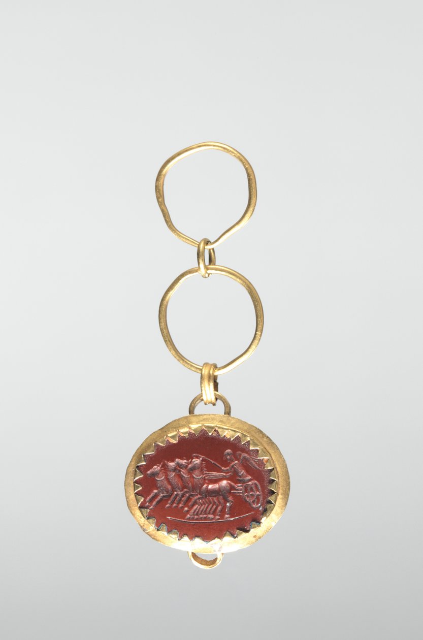 Intaglio mit Victoria im Streitwagen von Roman Imperial Period