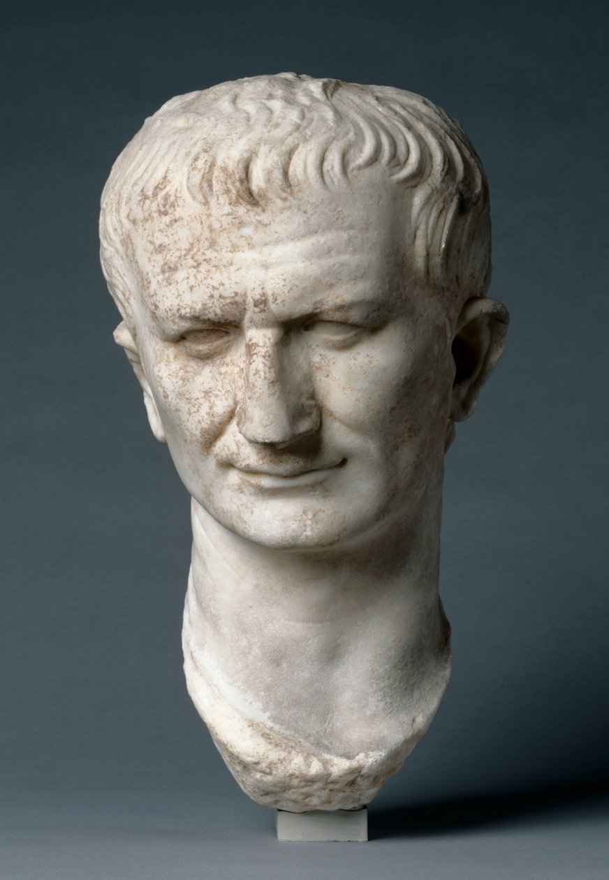 Porträtkopf eines Staatsmannes, möglicherweise Vespasian von Roman Imperial Period