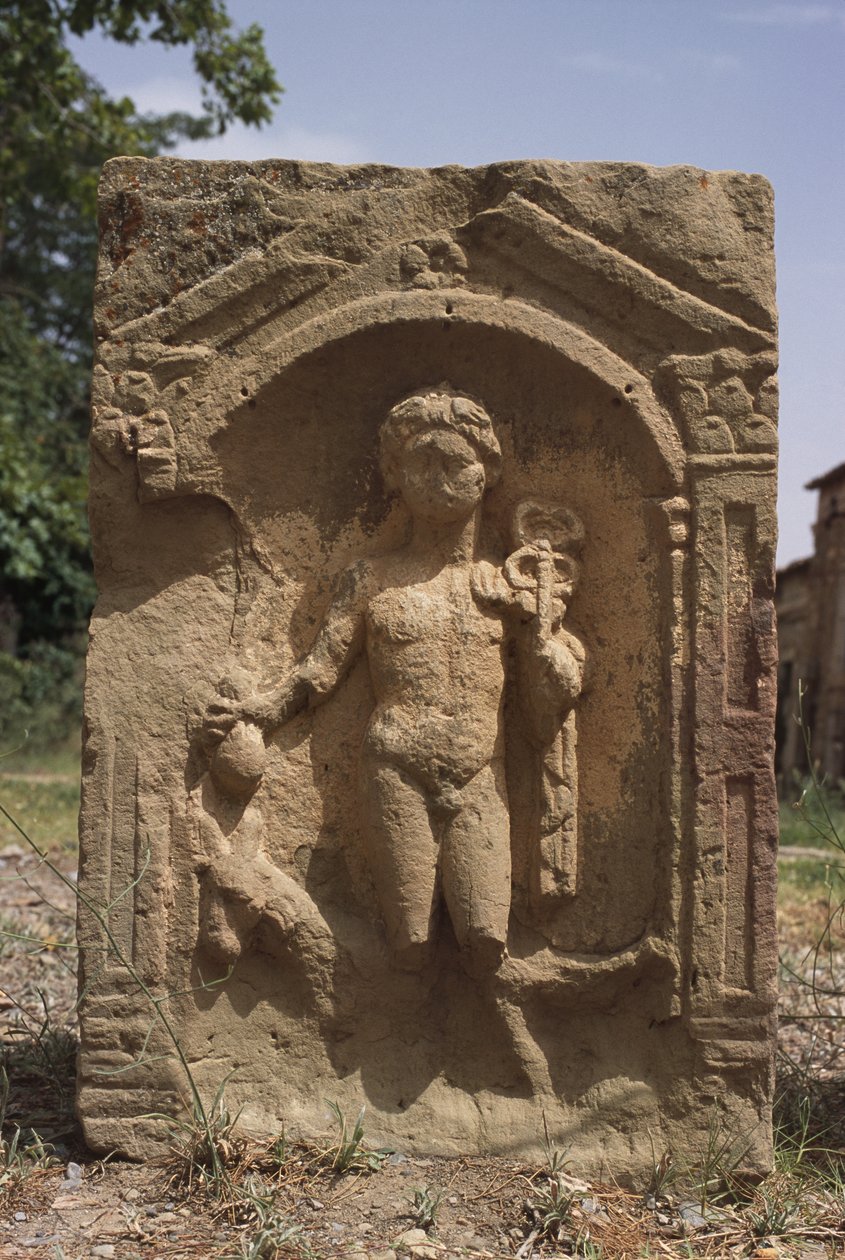 Stela, die Merkur darstellt, Hochimperiale Periode (27 v. Chr. - 395 n. Chr.) von Roman Imperial Period