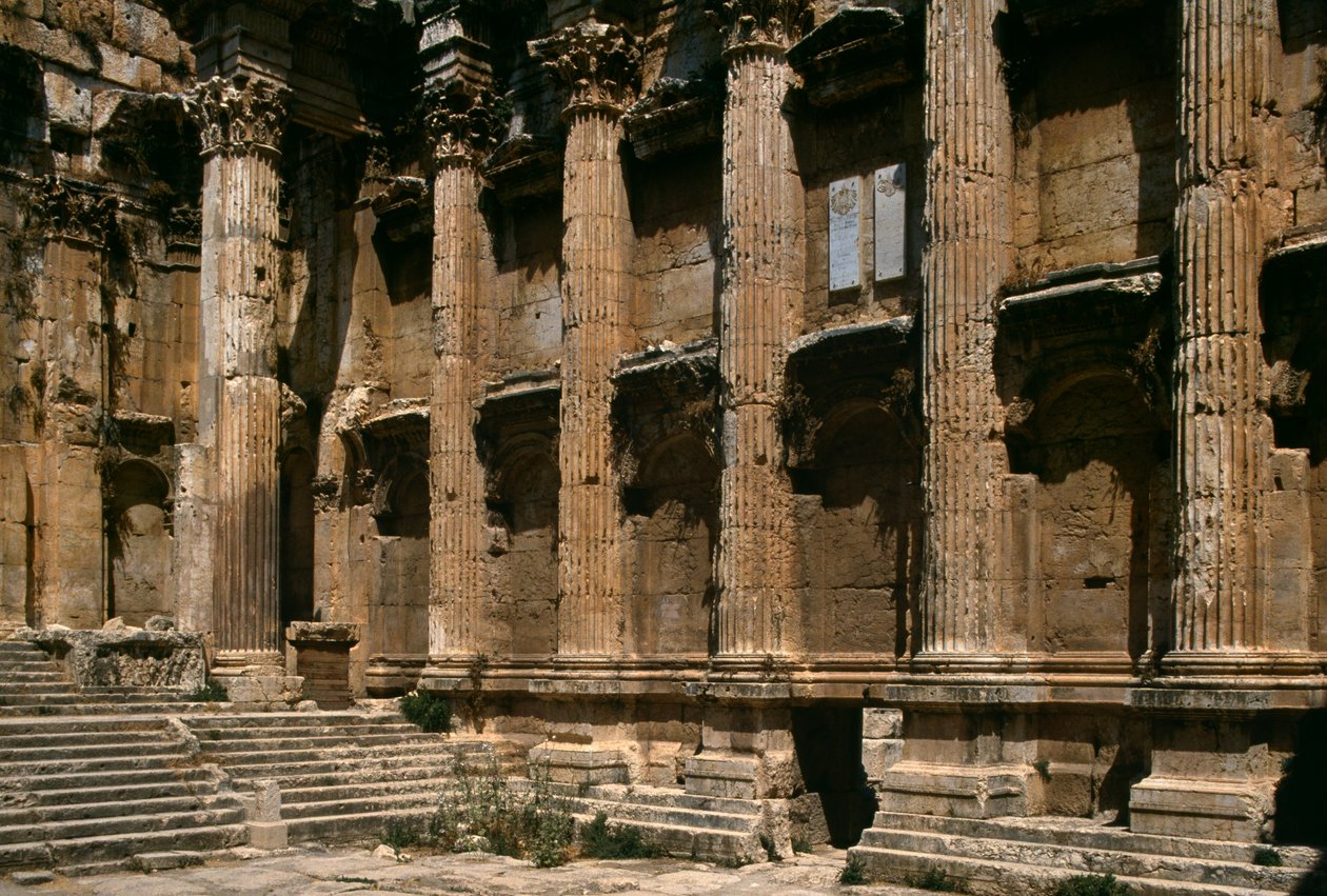 Tempel des Bacchus (Detail), Hochimperialzeit (27 v. Chr. - 395 n. Chr.) von Roman Imperial Period