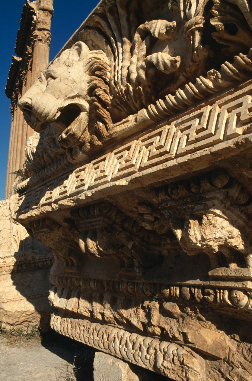 Tempel des Jupiter, das Gebälk, Hochimperialzeit (27 v. Chr.-395 n. Chr.) von Roman Imperial Period
